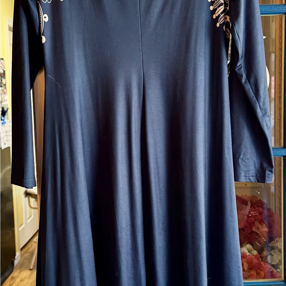 Elegant Navy Blue Dress